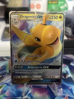 Pokemon TCG Holofoil Ultra Rare Dragonite GX Card 37/70 Dragon Majesty - Image 1