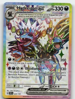HYDREIGON EX 223/191 ULTRA RARE SURGING SPARKS POKEMON NEAR MINT - Image 2