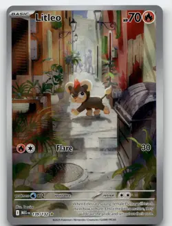 LITLEO 139/132 ILLUSTRATION RARE MEGA EVOLUTION POKEMON NEAR MINT - Image 2