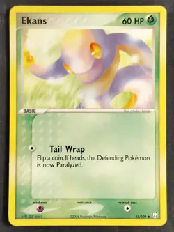 Ekans 55/109 Team Rocket Returns Regular, Pokemon 2004 (LP/NM) - Image 1