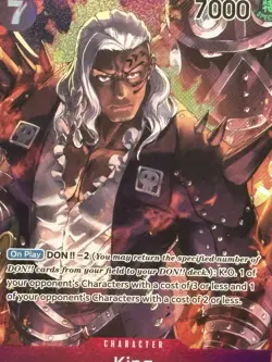 ONE PIECE ROMANCE DAWN KING 2022 ENG #OP01-096 ALT ART SUPER RARE PSA 10 - Image 2