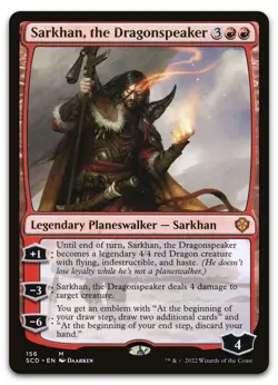 Sarkhan, the Dragonspeaker #156 (LP) Starter Commander SCD Magic MTG - Image 1
