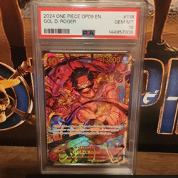Bandai Gol.D.Roger OP09-118 Foil Secret Rare PSA 10 One Piece Card - Image 1