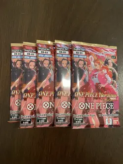 One Piece Extra Booster Heroines Edition EB-03 Five 5 Packs Lot English A - Image 1