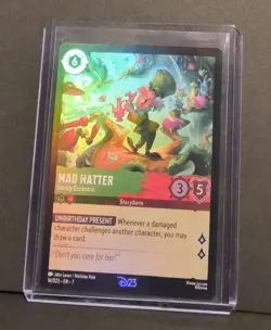 Disney Lorcana D23 2026 Mad Hatter Unruly Eccentric Card TCG Gold Member Promo - Image 1