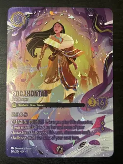 Disney Lorcana - Pocahontas - Peacekeeper (Iconic) 241/204 Winterspell Nm - Image 1