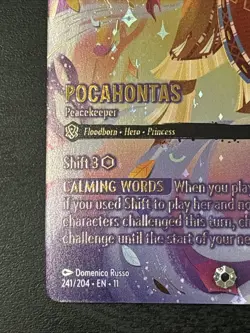 Disney Lorcana - Pocahontas - Peacekeeper (Iconic) 241/204 Winterspell Nm - Image 5