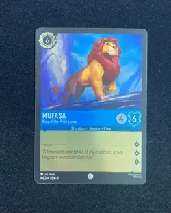 Disney Lorcana TCG English 144/204 EN 9 Mufasa King of the Pride Lands TD40 - Image 1