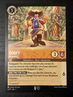 Disney Lorcana Goofy Musketeer 2023 Gamescom Promo 12/P1 Nm - Image 1