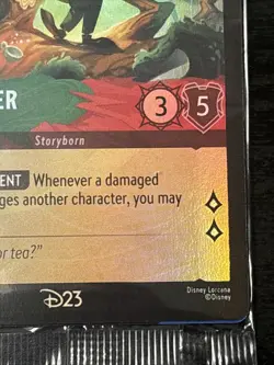 Disney Lorcana D23 2026 Mad Hatter Unruly Eccentric Gold Member Promo Sealed Nm - Image 5