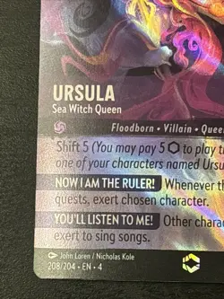 Disney Lorcana - Ursula - Sea Witch Queen Enchanted Ursula's Return 208/204 Nm - Image 5