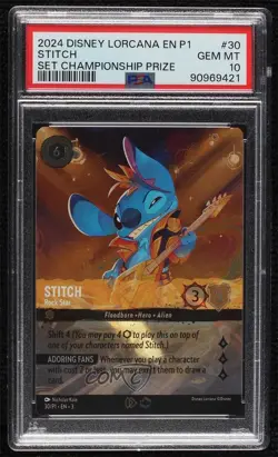2022 Disney Lorcana - Promos Stitch (Set Championship Prize) PSA 10 GEM MT - Image 1