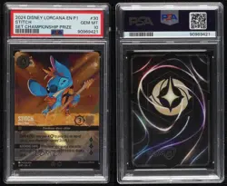 2022 Disney Lorcana - Promos Stitch (Set Championship Prize) PSA 10 GEM MT - Image 3