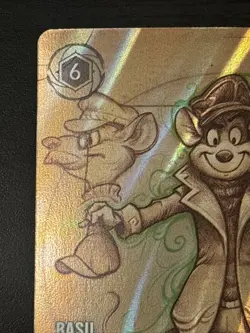 Disney Lorcana Basil Disguised Detective Enchanted 212/204 Holofoil Nm - Image 2