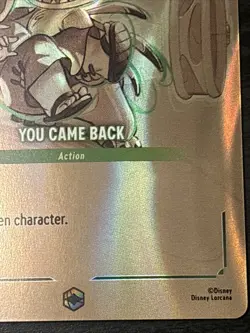 You Came Back (Enchanted) 213/204 Azurite Sea Holo Disney Lorcana Enchanted Nm - Image 4