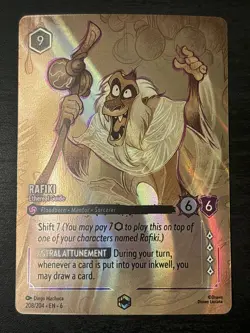 Disney Lorcana Rafiki - Ethereal Guide 208/204 Enchanted Foil Character EN Nm - Image 1