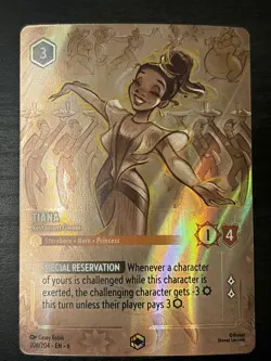 Tiana - Restaurant Owner (Enchanted) 206/204 Azurite Sea Holo Disney Lorcana Nm - Image 1