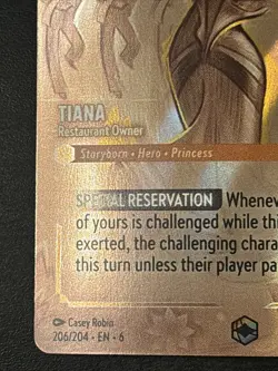 Tiana - Restaurant Owner (Enchanted) 206/204 Azurite Sea Holo Disney Lorcana Nm - Image 5