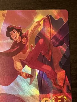 2023 DISNEY LORCANA THE FIRST CHAPTER ENCHANTED ALADDIN HEROIC OUTLAW Nm - Image 3