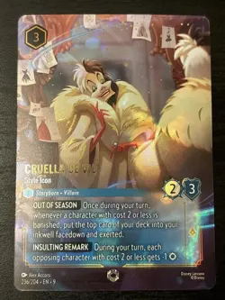 Cruella De Vil - Style Icon - Disney Lorcana Fabled Enchanted - 236/204 Nm - Image 1