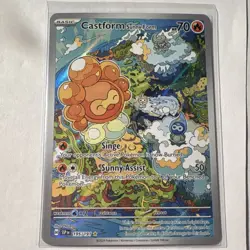 Pokemon Castform Sunny Form Illustration Rare Holo 195/191 Card - Image 1