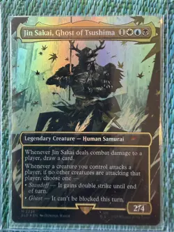 JIN SAKAI, GHOST OF TSUSHIMA Secret Lair Magic MTG MINT CARD - Image 1