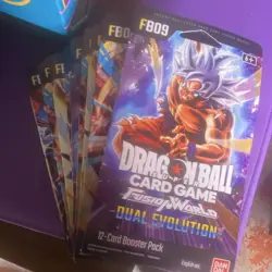 Bandai Dragon Ball Super Fusion World Dual Evolution 11 Booster Packs 12 Cards - Image 1