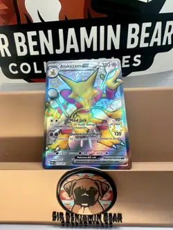 Pokemon Card TCG - Alakazam ex 215/091 Ultra Rare Shiny Paldean Fates Near Mint - Image 3