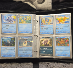 Pokemon TCG Card Lot Binder Cryogonal Simipour Floatzel Remoraid Milotic - Image 1
