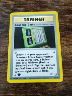 Pokemon Neo Genesis 1st Edition Card Flip Game 92/111 Non Holo NM-MINT - Image 1