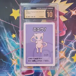 CGC Pristine 10 Pokemon Mew Old Maid Pokemon Playing Cards 2019 Japanese - Image 1