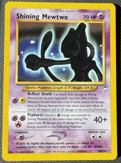 Shining Mewtwo 109/105 Neo Destiny Holo Secret Rare 70 HP Pokemon TCG Card RARE - Image 1