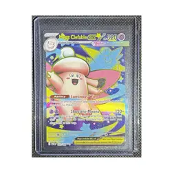 Pokemon Mega Clefable EX 103/088 POR Full Art Holo Fairy Card 320 HP English - Image 1