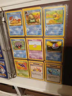 Pokemon Card Collection Binder old cards fossil, jungle, - Image 2