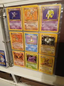Pokemon Card Collection Binder old cards fossil, jungle, - Image 5
