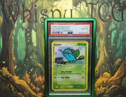Pokemon TCG Ivysaur #34 Stamped Reverse Holo Card Crystal Guardians 2006 PSA 8 - Image 1
