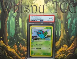 Pokemon TCG Ivysaur #34 Stamped Reverse Holo Card Crystal Guardians 2006 PSA 8 - Image 2
