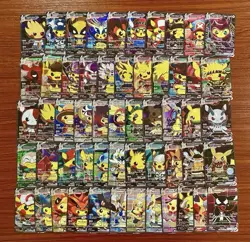 Pikachu Vcos Box Fan Art Custom 55 Cards - Image 1