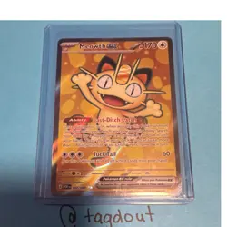Pokemon Meowth EX 107/088 POR Rare Holo Basic Cat TCG Card 6+ Pokemon TCG - Image 1