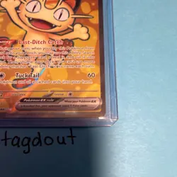 Pokemon Meowth EX 107/088 POR Rare Holo Basic Cat TCG Card 6+ Pokemon TCG - Image 2