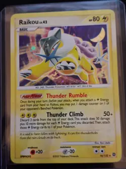 Raikou LV.42 Holo Card 16/132 Secret Wonders Double Swirl ☆ HOLO BLEED. ☆ LP+ - Image 3