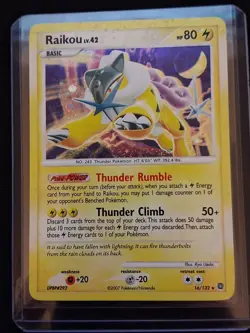 Raikou LV.42 Holo Card 16/132 Secret Wonders Double Swirl ☆ HOLO BLEED. ☆ LP+ - Image 4