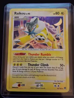 Raikou LV.42 Holo Card 16/132 Secret Wonders Double Swirl ☆ HOLO BLEED. ☆ LP+ - Image 5