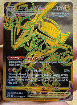Pokemon TCG Rayquaza VMAX Holo Ultra Rare Card TG29/TG30 - Image 1