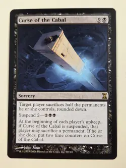 Curse of the Cabal Time Spiral NM Black Rare MAGIC THE GATHERING CARD Mtg - Image 1