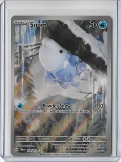 Pokemon- Snom 168/162 SV05: Temporal Forces Holo Illustration Rare - Image 1