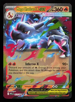 Mega Charizard X ex 013/094 Holo Phantasmal Flames Pokemon Card - Image 1