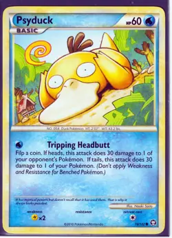 2010 PSYDUCK 74/102 HGSS TRIUMPHANT POKEMON - COMMON -REGULAR- NM - Image 1
