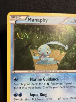 Manaphy XY190 XY Black Star Promo HD Holo Pokemon Galaxy Swirl MP - Image 1