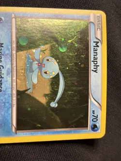 Manaphy XY190 XY Black Star Promo HD Holo Pokemon Galaxy Swirl MP - Image 4